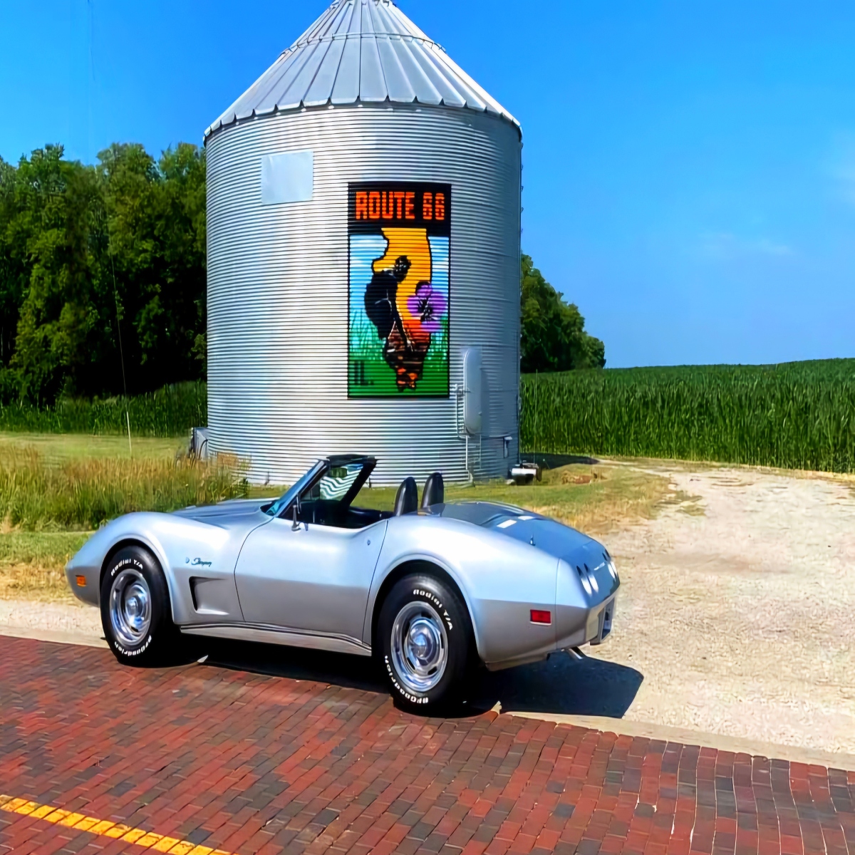 Route 66 Historic Brick Road  